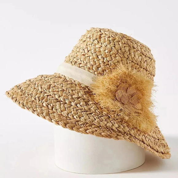 NWT Anthropologie  San Diego Hat Company Sunny Day Straw Cloche Hat - Picture 4 of 4